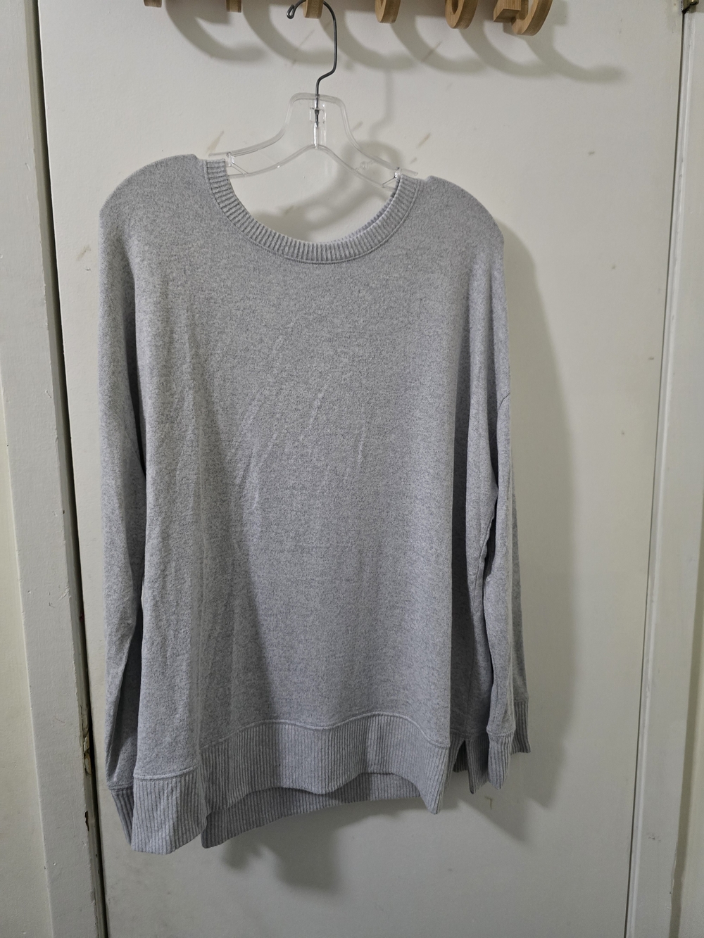 Time and Tru Heather Gray Crewneck Knit Sweater ✨